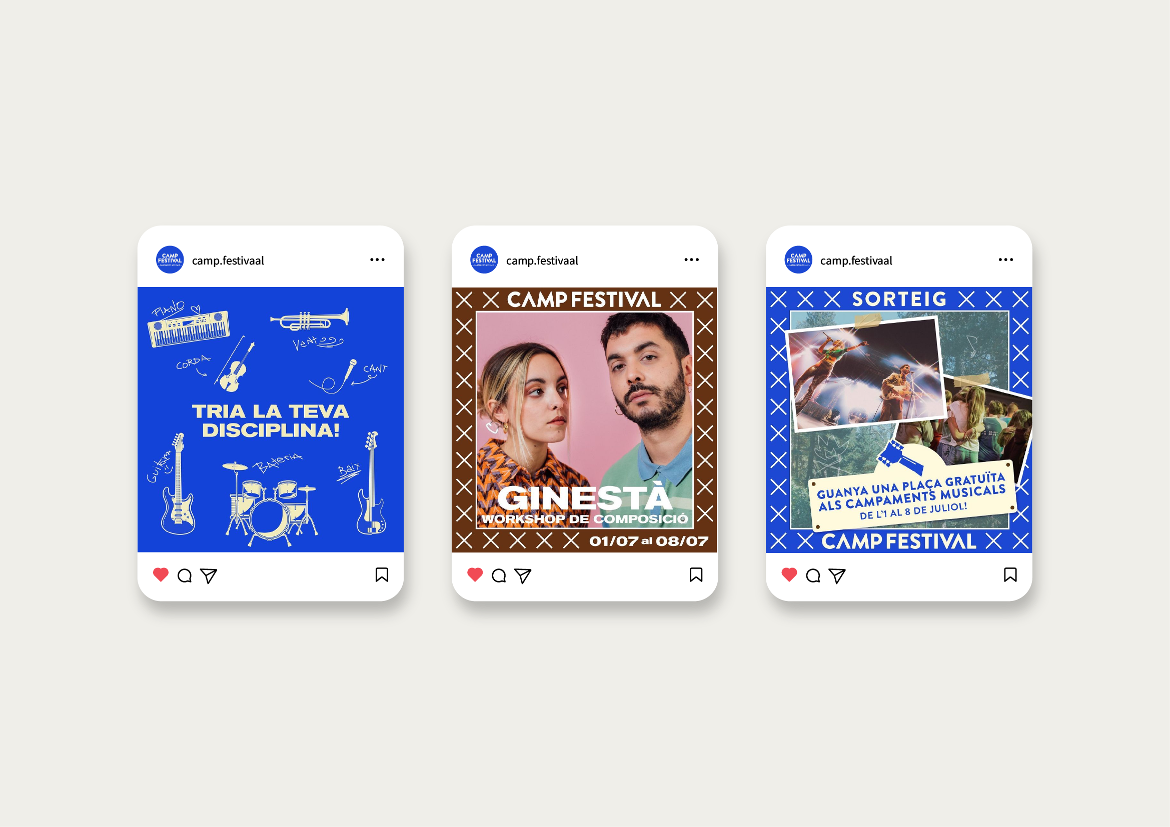 Identidad corporativa de campamentos musicales